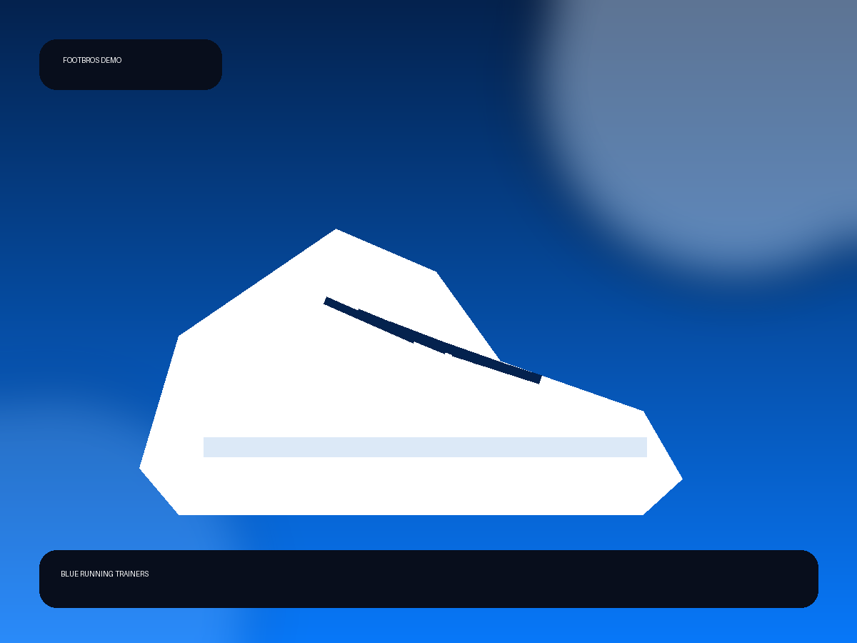 Demo — Blue Running Trainers